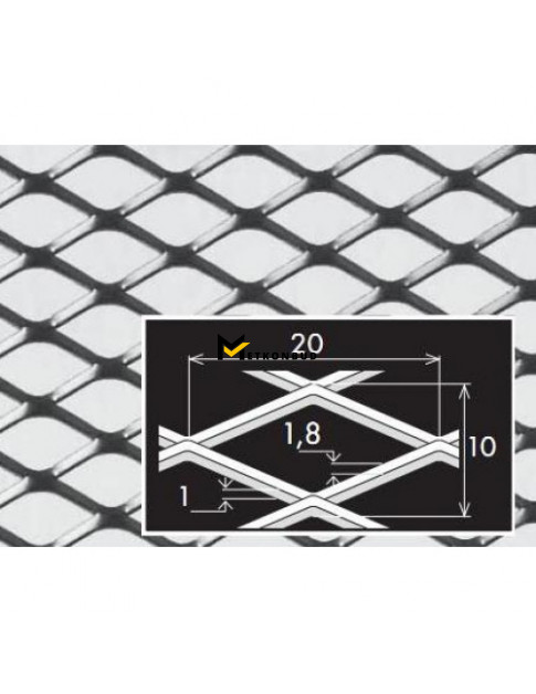 Лист ПВЛ просічно-витяжний нержавіючий aisi 304 TA MR20/10x1,8/1х1000x2000 мм Лист ПВЛ просічно-витяжний нержавіючий aisi 304 TA MR20/10x1,8/1х1000x2000 мм